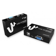 1 Pair - VGA+USB Over UTP Network Cable KVM Extender (100 Meter) Support Desktop, Keyboard, Mouse With VGA/USB Cable with High Resolution 1920*1200@60Hz (WHFVDR)